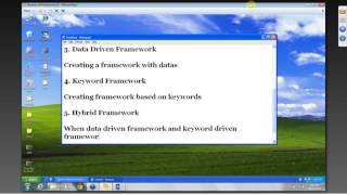 QTP/UFT 16th Class part 2 by PeopleNtech