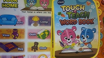 Vtech Touch and Teach Word Book📗📗Words With Jaelynn