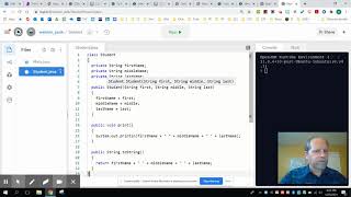 2 Creating the Student Class in repl it