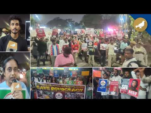 Hyderabad: Civil Society Organisations stage protest march against Gyanesh kumar and Delhi police