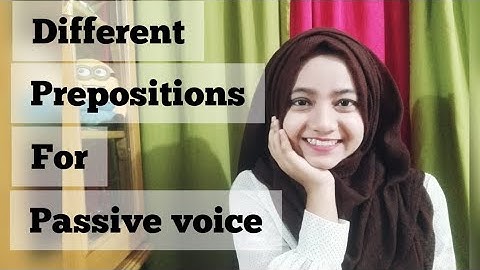 Exception~Different prepositions(Except by)in Passive Voice~Don