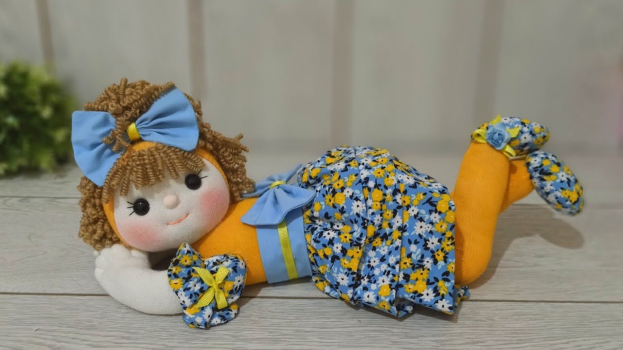 ИЗУМИТЕЛЬНО! Делаем куклу-носок😍Дети будут очень рады, она очень милая малышка.