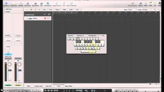 How to use the Onscreen  keyboard in LogicPro 9