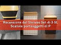 Recensione del Shrivee Set di 3 5L Scatole portaoggetti di Plastica con Bambù Coperchio Impilabili S