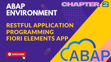 3.2 ABAP Environment - RESTful Application Programming - Query based Fiori Elements App