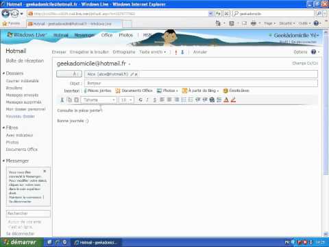 Comment ajouter une pièce jointe à un e-mail sur Hotmail ?