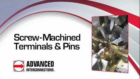 Screw-Machined Terminals | Advanced Interconnections Corp.