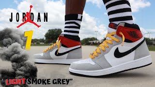 Jordan 1 ”LIGHT SMOKE GREY” DETAILED REVIEW & ON FEET W/ LACE SWAPS!!! THESE WILL SELL OUT FAST!!!!