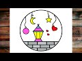 كيف ترسم فانوس رمضان سهل خطوة بخطوة رسم سهل تعليم الرسم للمبتدئين Ramadan Lantern Drawing 