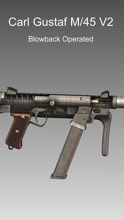 Swedish Submachine Gun (SMG) | Carl Gustaf M/45 V2 | How It Works