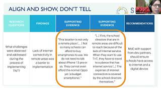 Research Technical Assistance Center Webinar- From Evidence to Uptake