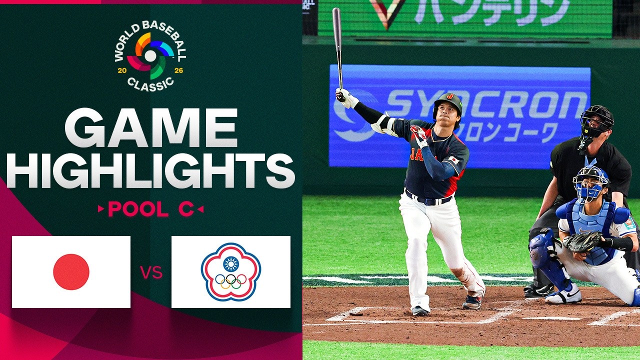 Japan vs. Chinese Taipei 2026 World Baseball Classic | Game Highlights