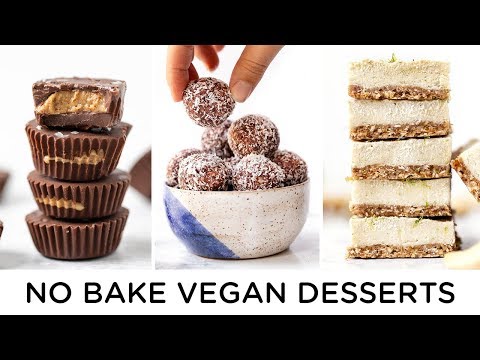 HEALTHY VEGAN NO BAKE DESSERTS ‣‣ easy to make!