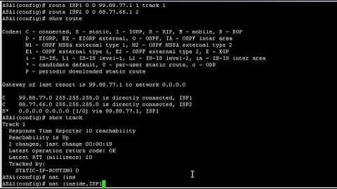 Cisco ASA - Redundant ISP (SLA monitor)