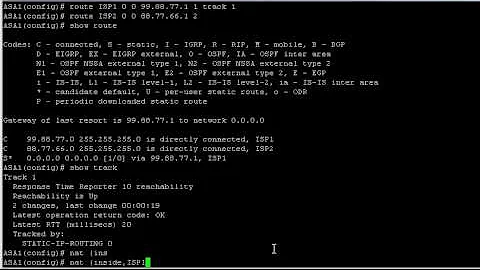 Cisco ASA - Redundant ISP (SLA monitor)