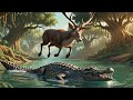 Jungle Animal Story  (Crocodile and Deer ) | Make With Green Screens