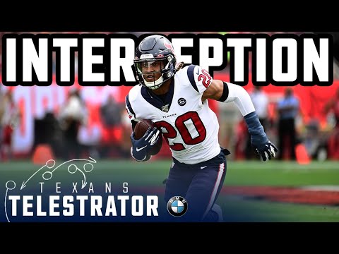 houston texans justin reid s interception against the tampa bay buccaneers telestrator youtube
