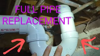 Bathtub Drain Pipe Replacement