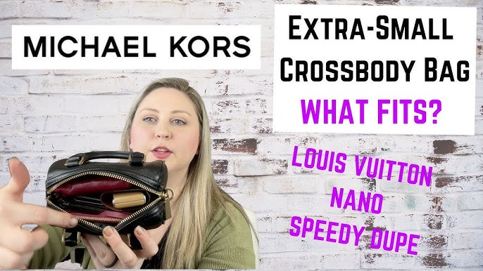 Cheaper dupe for Louis Vuitton speedy nano. Michael kors bedford XS bag 