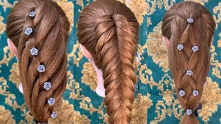 3 Simple Hairstyles In 1 Minute ||Easy & Beautifull hair style for long hairs||#simplehairstyle#hair