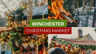Winchester Christmas Market 4K 🎄 Festive Tour & Cosy Scenes
