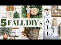 My Top 5 Easy Fall Decor DIY&#39;s | Dollar Tree FALL DIYs