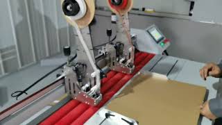 Automatic Corrugated Board Taping Machine | High-Speed Industrial Box Making