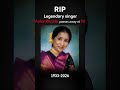 RIP 💔A voice that defined generations…Legendary singer Asha Bhosle leaves behind a timeless legacy