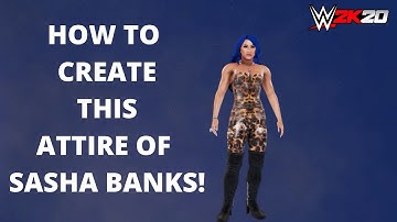 How To Create Sasha Banks Attire! WWE 2K20