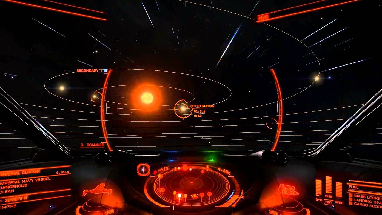 EliteDangerous 1.1.04 - Chased by Imperial Clipper without FSD Interdictor