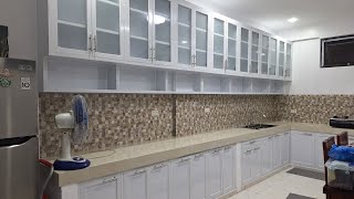ALUMINUM KITCHEN CABINET - Project done at Bacood, Sta. Mesa Manila