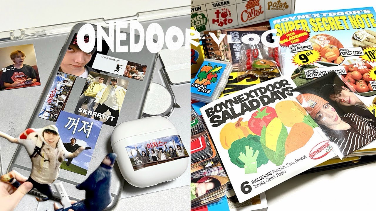 [원도어 브이로그] 소비 중독자의 일상  •̅ ·͜· •̅｡𖠗 | 보이넥스트도어 | 시즌그리팅 | 비공굿 | 테무 | BND