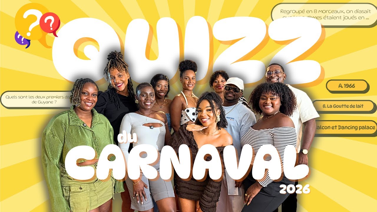 QUIZZ DU CARNAVAL 2026 - Guyane 🇬🇫🎭
