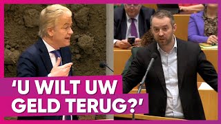 Geert Wilders (PVV) krijgt lachers op zijn hand met gevatte opmerking