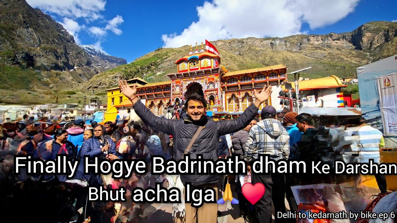 Finally Hogye  Badrinath dham ke Darshan bhut acha lga ♥️🙏Delhi to kedarnath by bike ep6 
