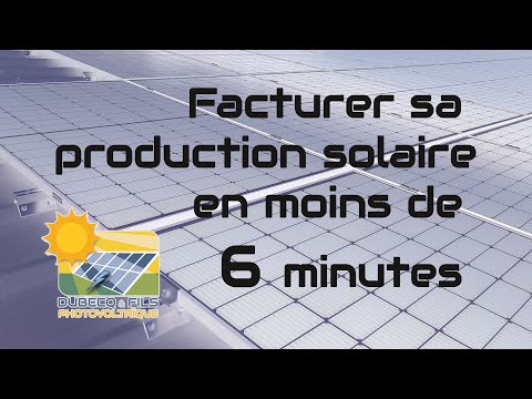 Facturer sa production photovoltaïque en moins de 6 minutes