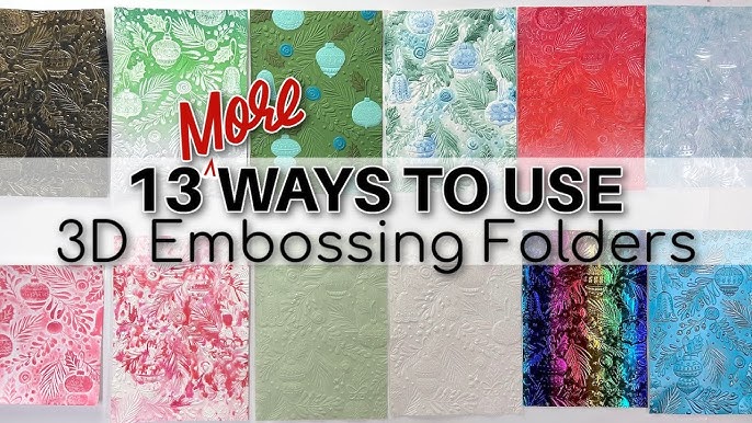 Using Embossing Folders: A demo of embossing with the Sizzix Big Shot 