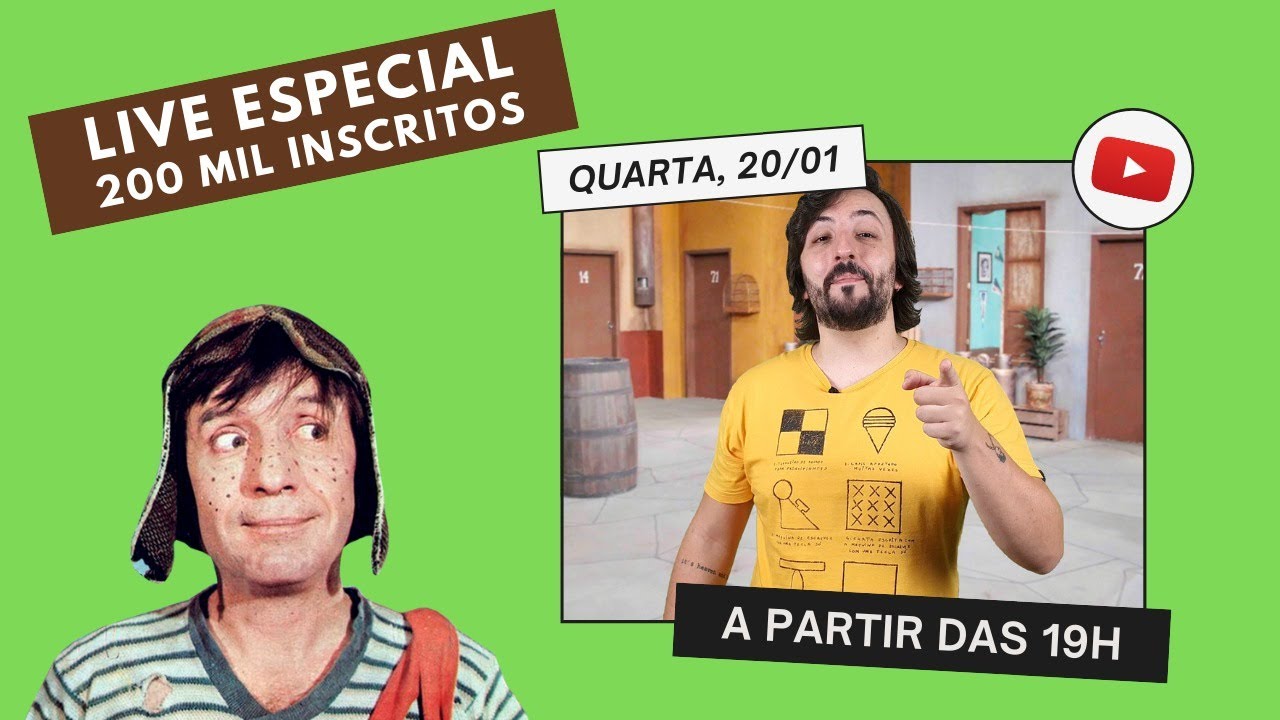 LIVE ESPECIAL – 200 MIL INSCRITOS! 🥳