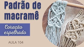 Padrão De Macramê - Coração espelhado