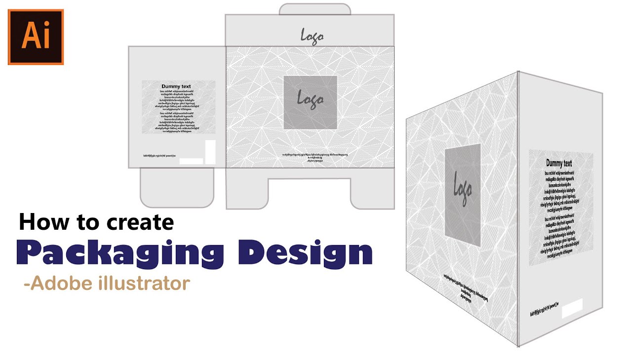 How to create packaging design - Adobe Illustrator - YouTube