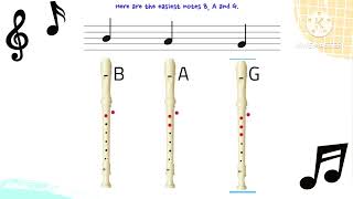 RECORDER FOR BEGINNERS  SUPER EASY TO LEARN PART 1!!!!!!!!