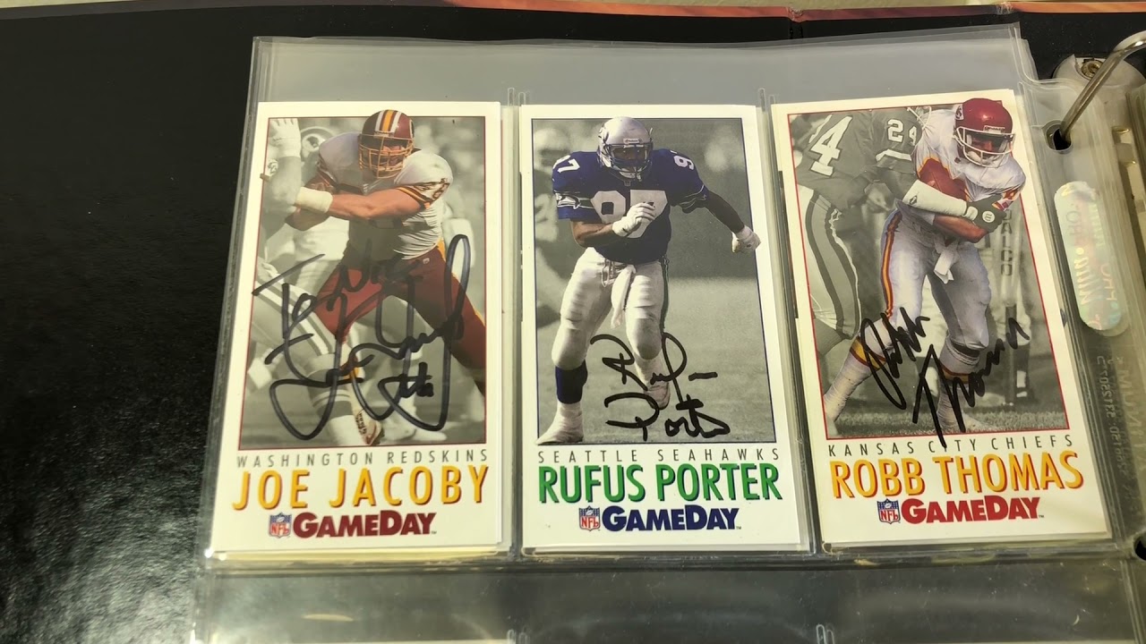 Album #1 PC Autograph Collection TTM NFL Game Day & NASCAR Cards