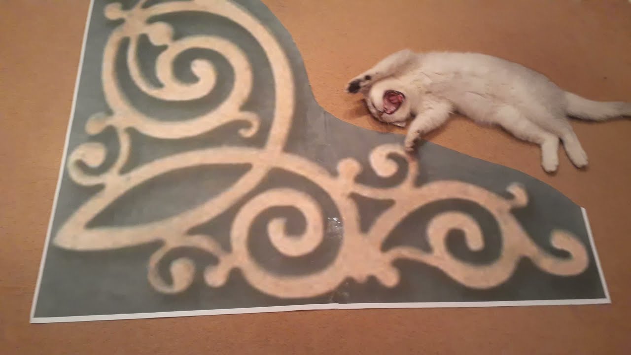 Как сделать узор из арт бетона | How to make a pattern from art concrete