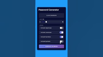 Password Generator  Step by Step Tutorial