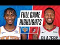 KNICKS at TRAIL BLAZERS | FULL GAME HIGHLIGHTS | January 24, 2021