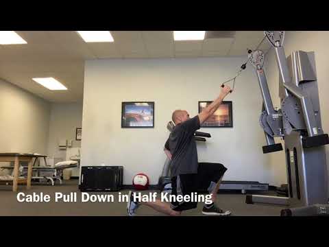 Cable Pulldown in Half Kneeling