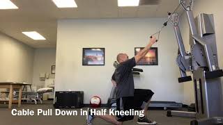 Cable Pulldown in Half Kneeling