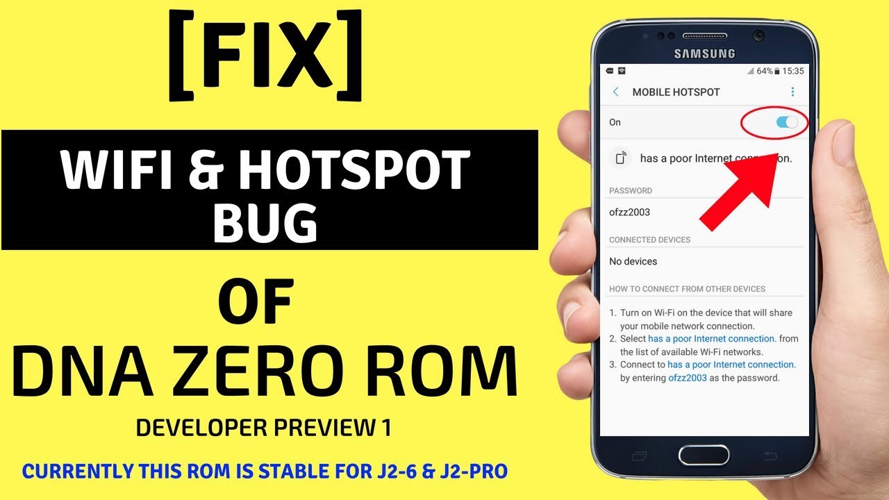 Fixed Wifi Hotspot Bug In Dna Zero Rom Youtube