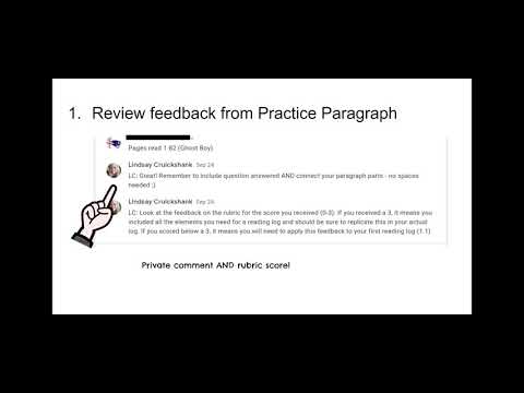 Applying Feedback and submitting reading log - Google Slides