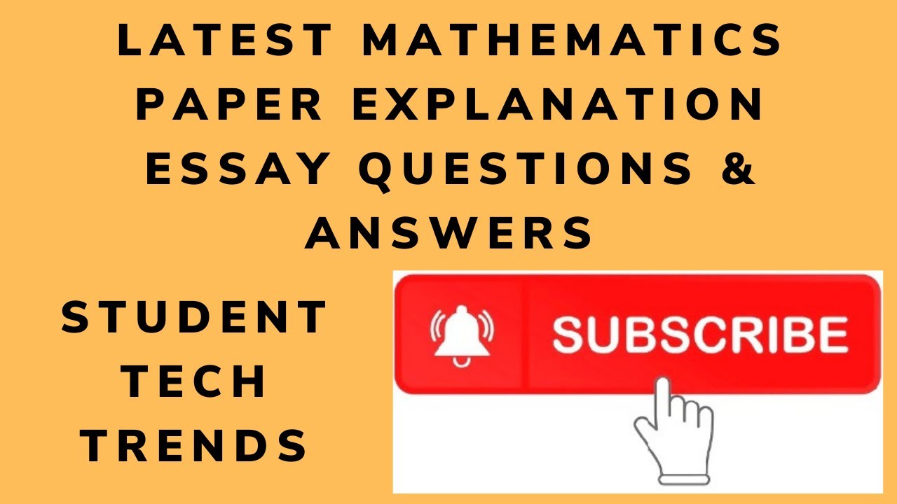 mathematics video essay